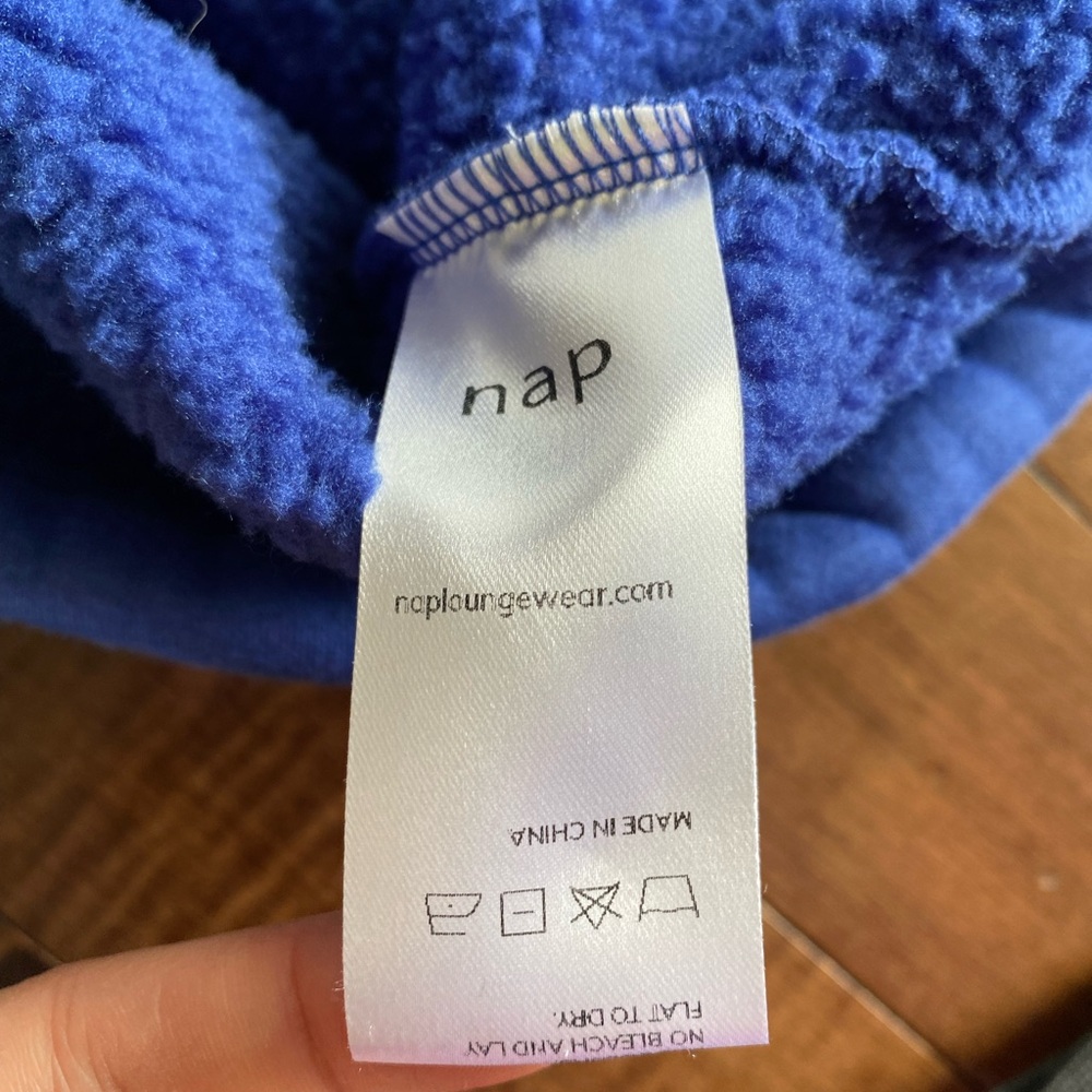 Nap Loungewear Oversized Fleece Thick Dress in Blue Women’s size XL - Picture 4 of 11
